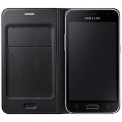 Чехол для сотового телефона Samsung Flip Wallet J1 Black (EF-WJ120PBEGRU)