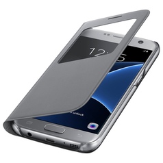 Чехол для сотового телефона Samsung S View Cover S7 Silver (EF-CG930PSEGRU)