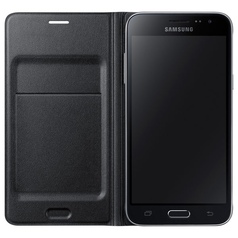 Чехол для сотового телефона Samsung Flip Wallet J3 Black (EF-WJ320PBEGRU)