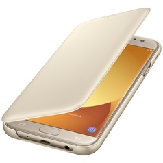 Чехол для сотового телефона Samsung Galaxy J7 (2017) Wallet Gold (EF-WJ730CFEGRU)