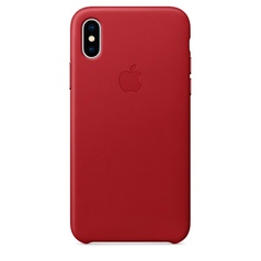 Чехол для iPhone Apple iPhone X Leather Case (PRODUCT)RED (MQTE2ZM/A)