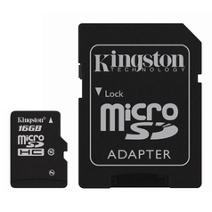 Карта памяти SDHC Micro Kingston SDC10/16GB