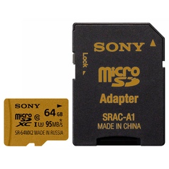Карта памяти SDHC Micro Sony SR-64MX2A/NT