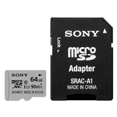 Карта памяти SDHC Micro Sony SR-64MY3A/ST