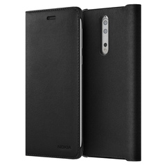 Чехол для сотового телефона Nokia 8 Leather Flip Cover Black (СP-801)